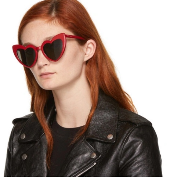 Saint Laurent New Wave Heart LouLou Sunglasses - Picture 14 of 14